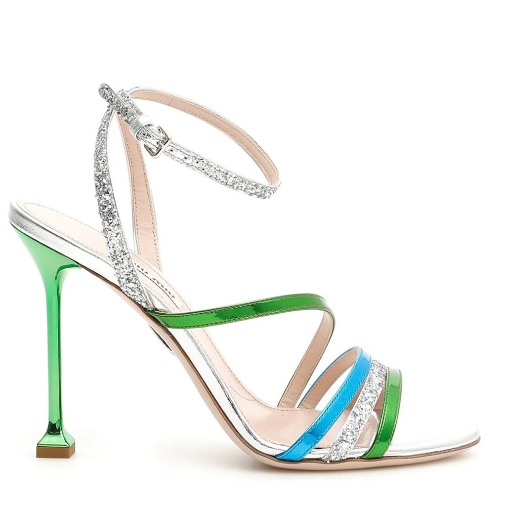 Miu miu contrasting straps sandal